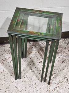 lot 82 image: Oriental Illuminated Nesting Table Set