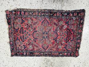 lot 69 image: Vintage Saruk Styled Persian Mat