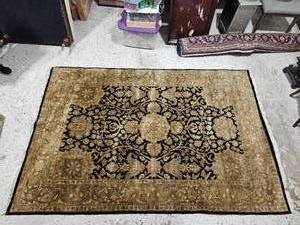 lot 70 image: Black & Gold Persian Area Rug