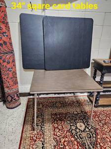 lot 155 image: Set of Three Folding Card Tables