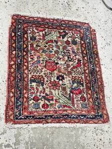 lot 156 image: Worn Persian Oriental Mat