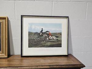 lot 72 image: Henry Alken Hunting Print  The Right & Wrong Fort