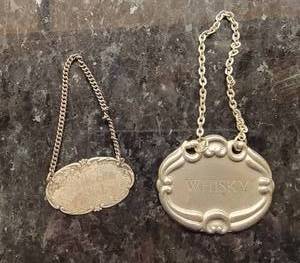 lot 29 image: Sterling Silver Decanter Bottle Tags