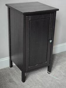 lot 105 image: Contemporary Black Accent Cabinet