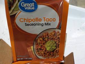 12 ct 1 oz pkgs Chipotle Taco Seaso...