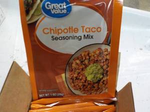 12 ct 1 oz pkgs Chipotle Taco Seaso...