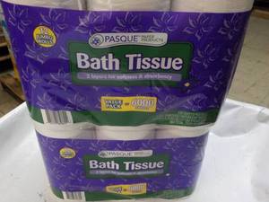24 rolls Pasque 2 ply Bath Tissue...