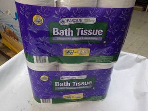 24 rolls Pasque 2 ply Bath Tissue...