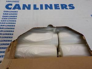 Case of 250 Clear 33 Gallon Can Lin...