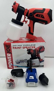 lot 62 image: PowerJoe 24V Max Cordless Paint Sprayer