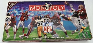 lot 30 image: NFL Monopoly Game, USED