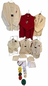 lot 71 image: mixed martial arts uniform top, pants, and belt bundle