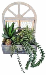 lot 48 image: Home Office Home Wall Decor Succulent Artificial Plant