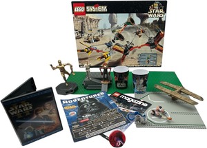 lot 2 image: BRAND NEW IN BOX, SEALED, WITH RARE EXTRAS INCLUDED Star Wars Mos Espa Podracer 7171