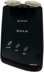 lot 241 image: Escort Solo Radar Detector Battery Operator, AA Batteries