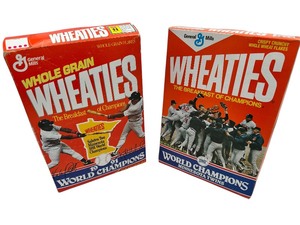 lot 69 image: Set Of 1991 MN Twins World Series Wheaties Boxes Unopened