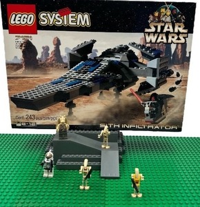 lot 61 image: BRAND NEW IN BOX, SEALED, WITH RARE EXTRAS INCLUDED Star Wars Legos 7151 Sith Infiltrator