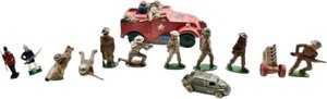 lot 220 image: Drummer Boy Miniatures, vintage toys made by Barclay