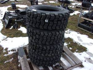 4 10-16.5 H.S. Skid Steer Tires (UNUSED)