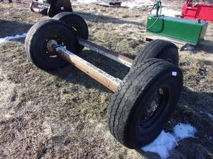 Pair of Trailer Axles W 6 Bolt Hubs