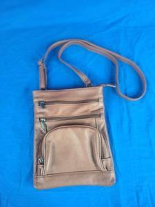 Steeltime Leather Crossbody Bag, Brown