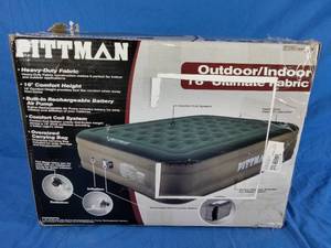 Pittman Fabric Ultimate 16 Airbed with Built-in Rechargeable Battery Air Pump - Queen