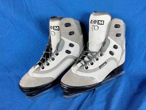CCM 50 Gray Ice Skates Womens Size 7