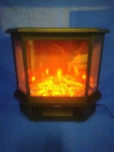 EdenBranch Heating 22 3-Sided Freestanding Electric Fireplace Stove