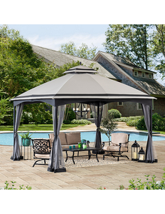 Sunjoy 10-12 x 13 Gazebo - Gray
