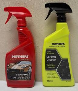 Mothers  (1) Mothers California Gold - Spray Wax & (1) Mothers Ultimate Hybrid Bead Booster Ceramic Detailer