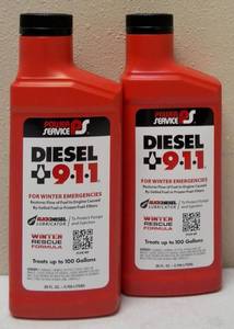 (2) Power Service Diesel 911  For Winter Emergencies - Treats Up To 100 Gallons