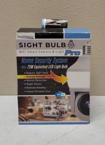 Sight Bulb Pro   NEW (1) WiFi Smart Camera & Light  650 - 700 Lumen  Microphone & Speake