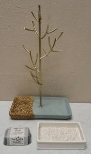(1) Unique Jewelry Tree (1) Peri Home - Decorative Piece (1) Silvers - Red Queen Soap - New