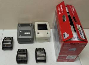 Zebra  TLP  Canon  (3) Zebra QLn 320 (1) Zebra ZD420 (1) TLP 2844 (1) Canon Pixma T53722