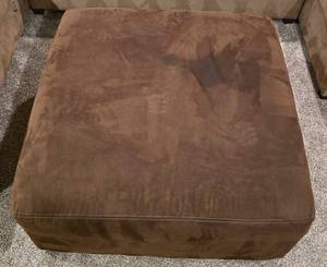 lot 52 image: Large Square Upholstered Ottoman
