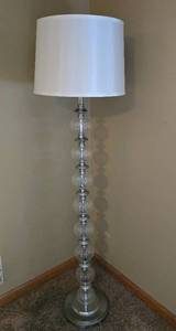 lot 57 image: Lovely Glass Orb Floor Lamp