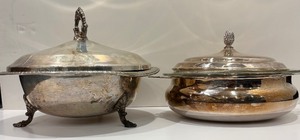 lot 82 image: Vintage Sheffield Silver Co Silver Plate Serving Items
