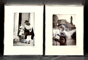 lot 122 image: Two Framed Black and White Photograph Prints