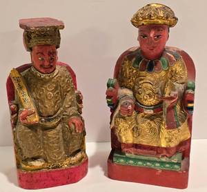 lot 99 image: Pair of Chinese Folk Art Figures
