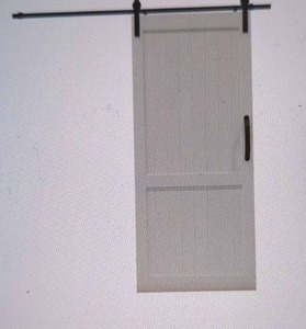 lot 9 image: Millbrooke PVC Sliding Barn Door with Hardware Kit White