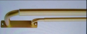 lot 12 image: Double Wrap Around Blackout Curtain Rod Set - 1-Inch Diameter Front Rod, 58 Back