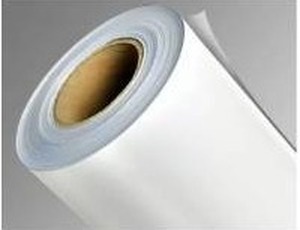 lot 21 image: 75 Yard Roll of Impact Premium Coated 16 Vinyl - White