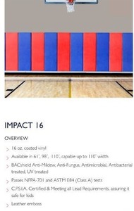 lot 26 image: 24 Yard Roll of Impact Premium Coated 16 Vinyl - Champion Blue