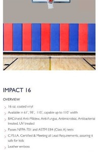 lot 27 image: 16 Yard Roll of Impact Premium Coated 16 Vinyl - Champion Blue