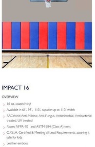 lot 28 image: 24 Yard Roll of Impact Premium Coated 16 Vinyl - Champion Blue