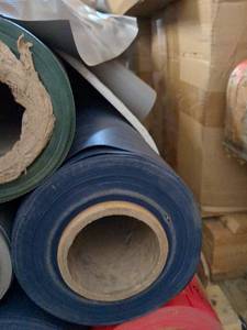 lot 32 image: 28 Yard Roll of Impact Premium Coated 16 Vinyl - Navy