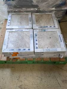 lot 33 image: 12 Boxes of 8 18in x 18in glazed porcelain tiles