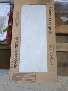 lot 35 image: 4 Boxes of 12 x 24 Porcelain Tiles