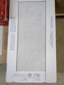 lot 37 image: 2 Boxes of 12 x 24 Porcelain Tiles