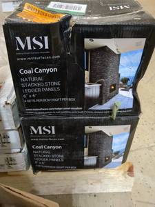 lot 41 image: 2 Boxes of Natural Stacked Stone Ledger Panels